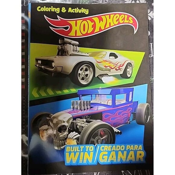 Hot Wheels Coloring & Activity Book Built To Win /Creado Pare Ganar - Picture 3 of 5